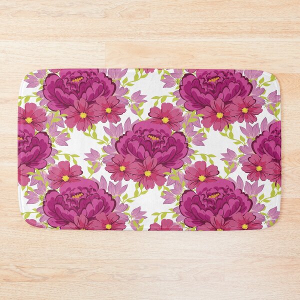 Item preview, Magenta Peony Bloom — Bold Floral Pattern on White designed and sold by Johnnies.