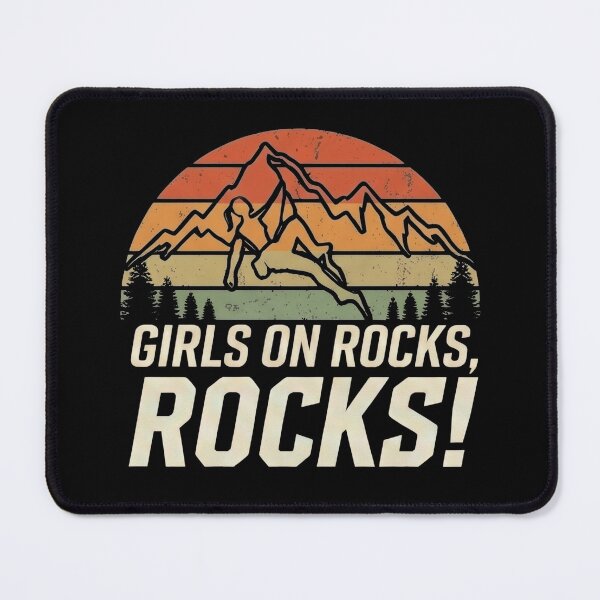 Item preview, Girls on Rocks, Rocks • Rock Climbing designed and sold by Applecrunch.