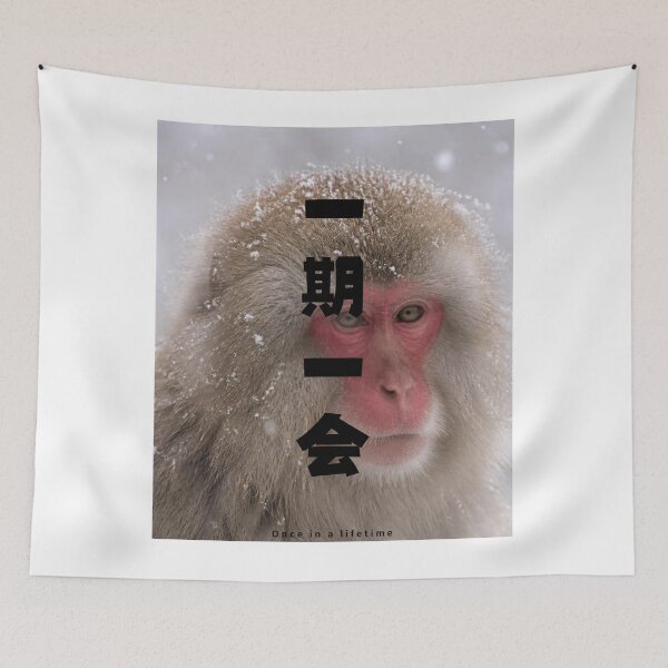 Item preview, Ichigo Ichie - Once in a Lifetime | Snow Monkey Winter Scene | Japanese Design designed and sold by JapanMemoir.
