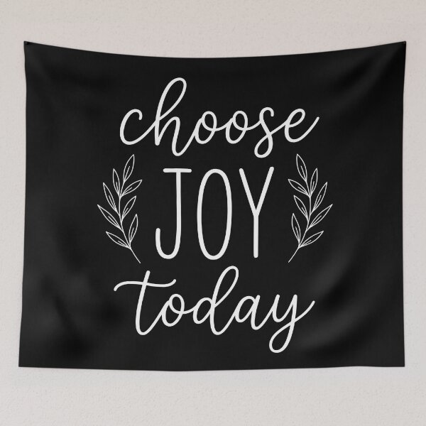 Item preview, Choose Joy Today Floral Positive Quote | Inspirational Happiness Design designed and sold by StickerNestYou.