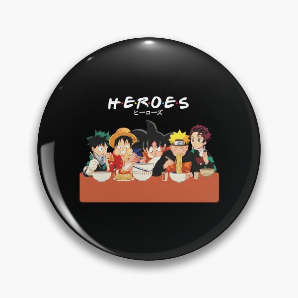 Item preview, Heroes And Anime Characters Eating Together designed and sold by weepyzumi.