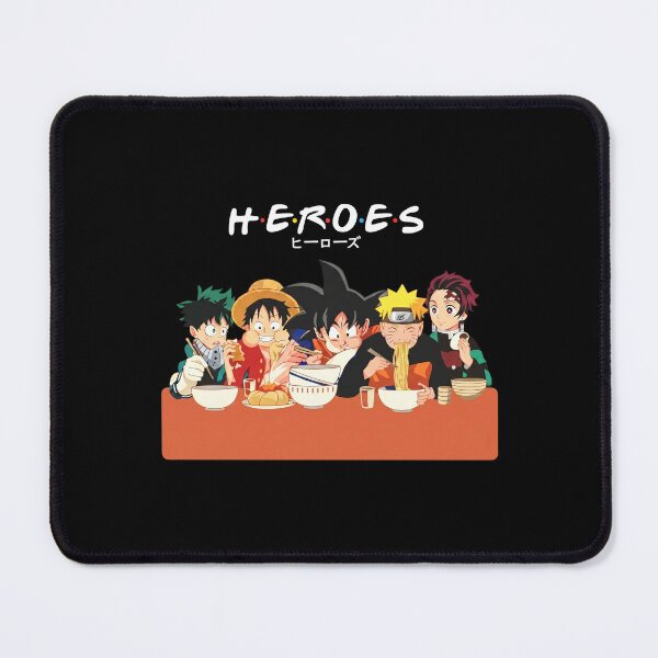 Item preview, Heroes And Anime Characters Eating Together designed and sold by weepyzumi.