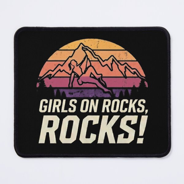 Item preview, Girls on Rocks, Rocks • Rock Climbing designed and sold by Applecrunch.