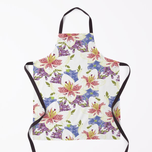 Item preview, Lily & Hydrangea Charm — Elegant Floral Pattern on White designed and sold by Johnnies.