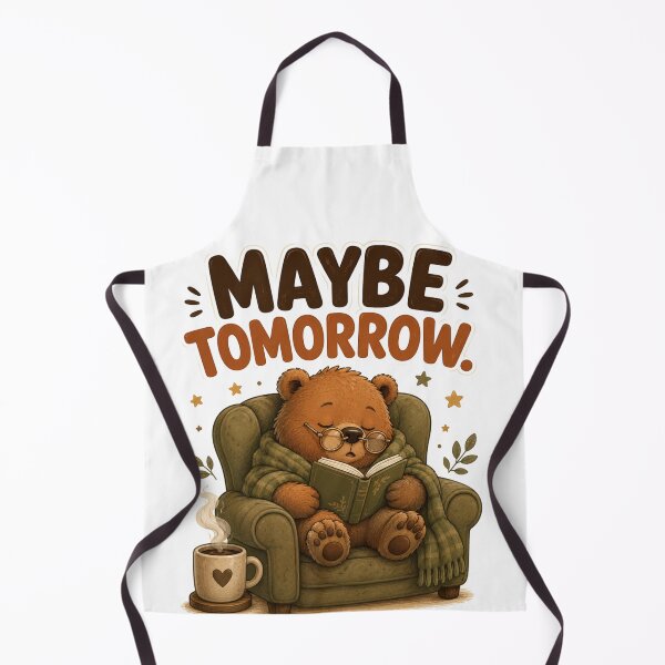 Item preview, Maybe Tomorrow – Cute Sleepy Bear Cartoon Design designed and sold by Kiinaaa.