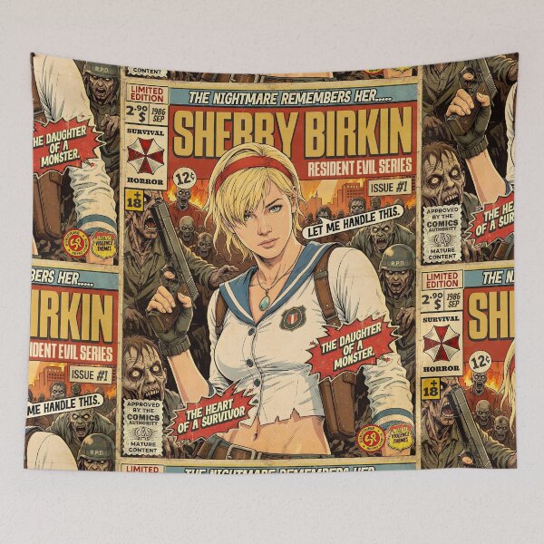 Item preview, Resident Evil Vintage Retro Comic Cover Art designed and sold by Back2Collage.