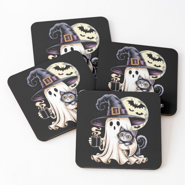 Item preview, Ghost and Cat Under the Moon designed and sold by jkrphoto.