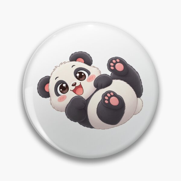 Item preview, Cute Panda Lying on Back with Happy Expression designed and sold by zan-mf.