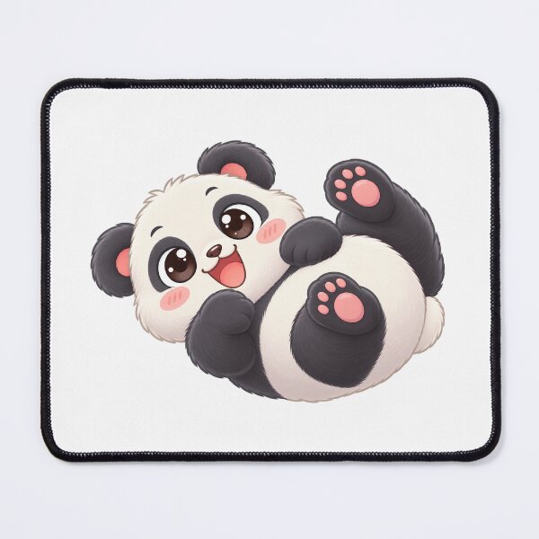 Item preview, Cute Panda Lying on Back with Happy Expression designed and sold by zan-mf.