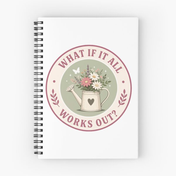 Item preview, What If It All Works Out Positive Inspiration Gardening Quote designed and sold by SkeletonsDanger.