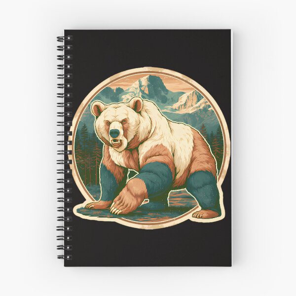 Item preview, Vintage Grizzly Bear Mountain Badge designed and sold by Structure-Blue.