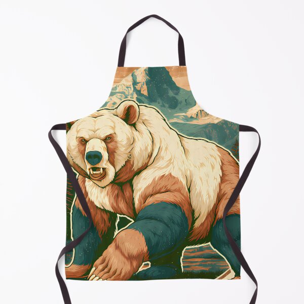 Item preview, Vintage Grizzly Bear Mountain Badge designed and sold by Structure-Blue.