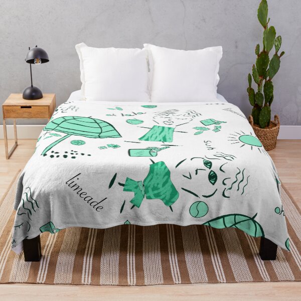 Item preview, Chic Summer Beach Doodle Seamless Pattern - Retro Resort Vibes Mint designed and sold by altastudio.