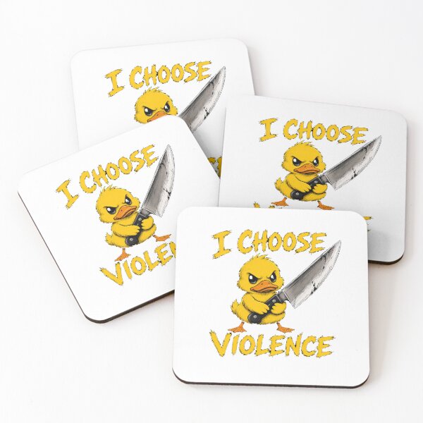 Item preview, I Choose Violence Yellow Duck designed and sold by TheEndDesign.