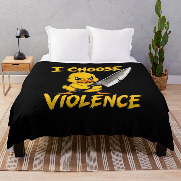 Item preview, I Choose Violence Yellow Duck designed and sold by TheEndDesign.