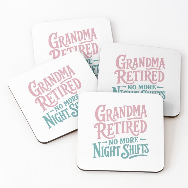 Item preview, Grandma Retired — No More Night Shifts — Nurse Retirement Gift Grandma | RN Night Shift Hat designed and sold by KiwyStudio.