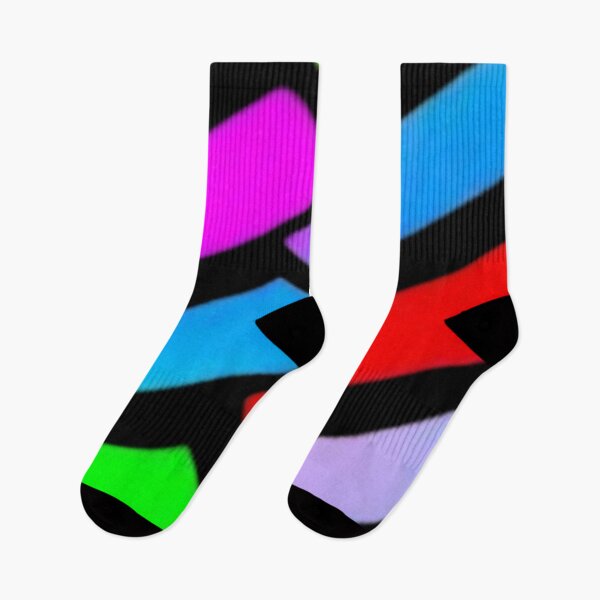 Item preview, Abstract Neon Rainbow Geometric Stripe Pattern designed and sold by Nexus Space.