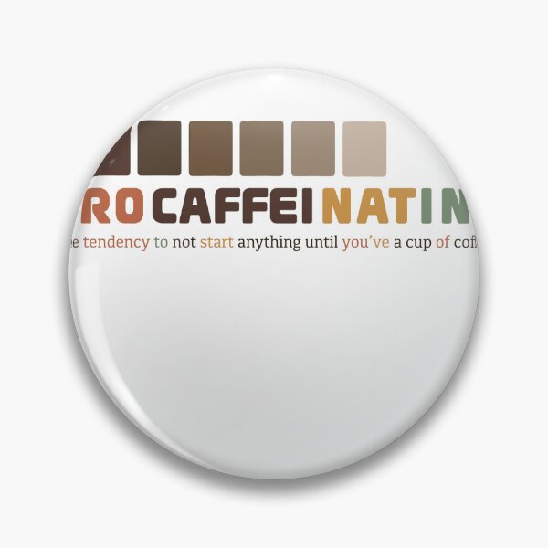 Item preview, Procaffeinating designed and sold by Cute & Funny Hand-Drawn Prints | Happy Doodle Friends Shop.