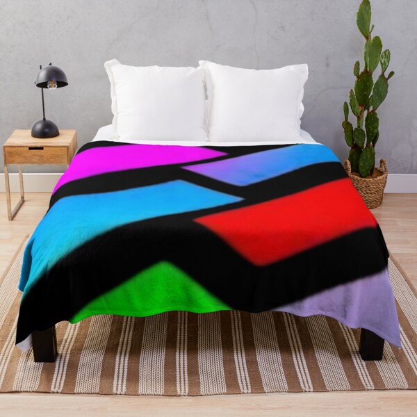 Item preview, Abstract Neon Rainbow Geometric Stripe Pattern designed and sold by Nexus Space.