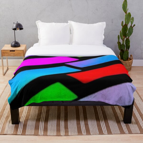 Item preview, Abstract Neon Rainbow Geometric Stripe Pattern designed and sold by Nexus Space.