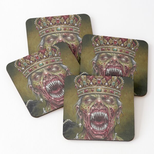 Item preview, Death Metal Luxury: Diamond Teeth Monster & Jeweled Heart Wrap designed and sold by elglotonmusical.