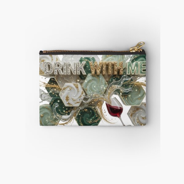 Item preview, Cool Colorful DRINK WITH ME Artistic Motif designed and sold by dazzlemakers.