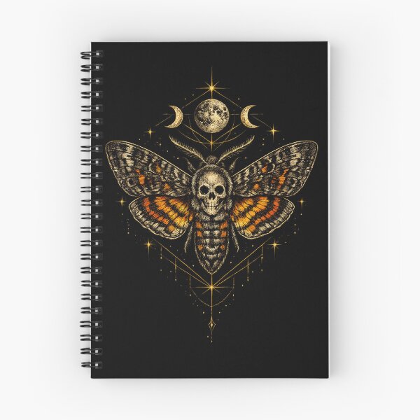Item preview, Acherontia Atropos Death’s-Head Hawkmoth – Gothic Skull Moth Art designed and sold by Anyshca.