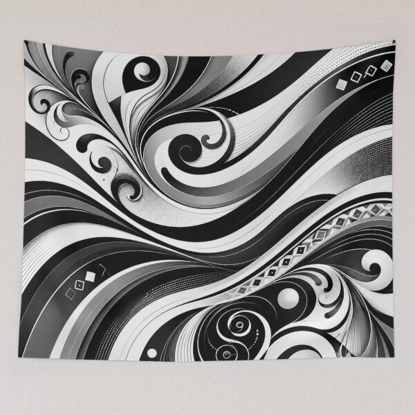 Item preview, 18x18 Blanco y negro designed and sold by Xpression876.
