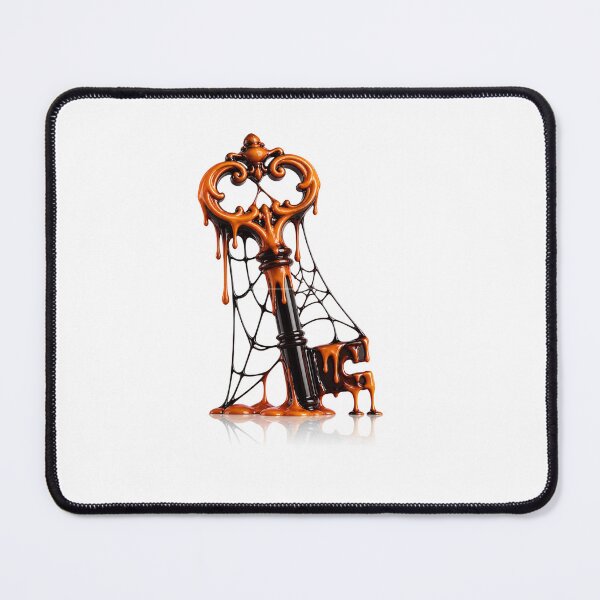 Item preview, Melting Vintage Key Spiderweb Gothic Halloween Art designed and sold by YourColorsWall.