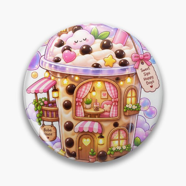 Item preview, Boba Cloud House Sticker designed and sold by blossomfun.