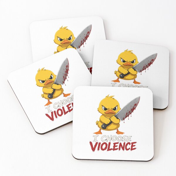 Item preview, I Choose Violence Yellow Duck designed and sold by TheEndDesign.