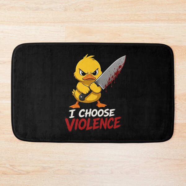 Item preview, I Choose Violence Yellow Duck designed and sold by TheEndDesign.