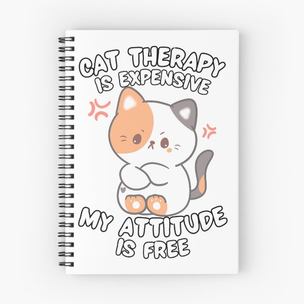 Item preview, Cat Therapy Is Expensive My Attitude Is Free Funny Sassy Cat  designed and sold by BellabdO.