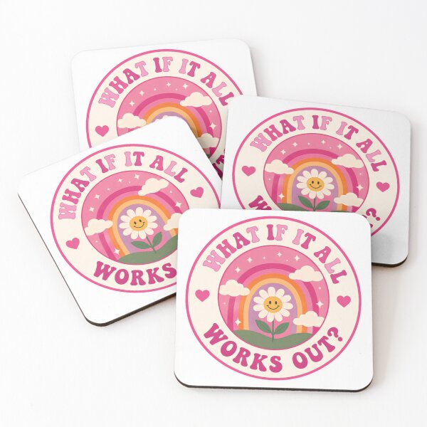 Item preview, What If It All Works Out? Positive Affirmation Mental Wellness Hopeful Optimism designed and sold by SkeletonsDanger.
