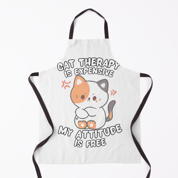 Item preview, Cat Therapy Is Expensive My Attitude Is Free Funny Sassy Cat designed and sold by BellabdO.