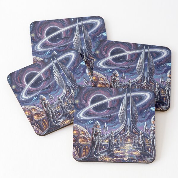 Item preview, Chandilar Starry Night Comic Art Landscape designed and sold by Bad-Decisions-Designs.