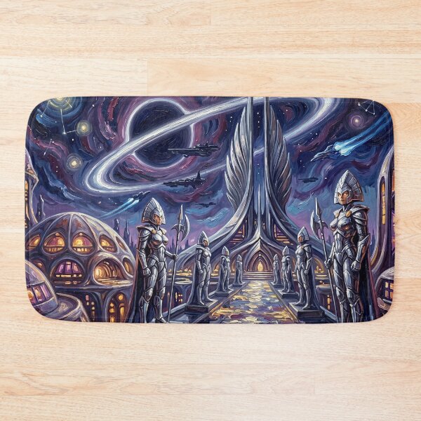Item preview, Chandilar Starry Night Comic Art Landscape designed and sold by Bad-Decisions-Designs.