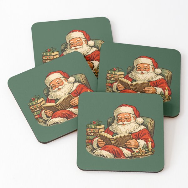 Item preview, Cozy Retro Santa Claus Reading Christmas Books 1960s Style Gift  designed and sold by Artycom.