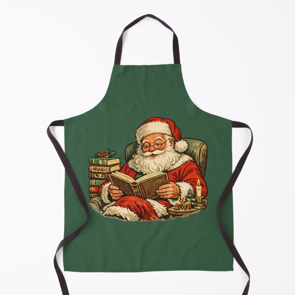 Item preview, Cozy Retro Santa Claus Reading Christmas Books 1960s Style Gift designed and sold by Artycom.