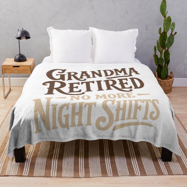 Item preview, Grandma Retired — No More Night Shifts — Nurse Retirement Gift Grandma | RN Night Shift Mug designed and sold by KiwyStudio.