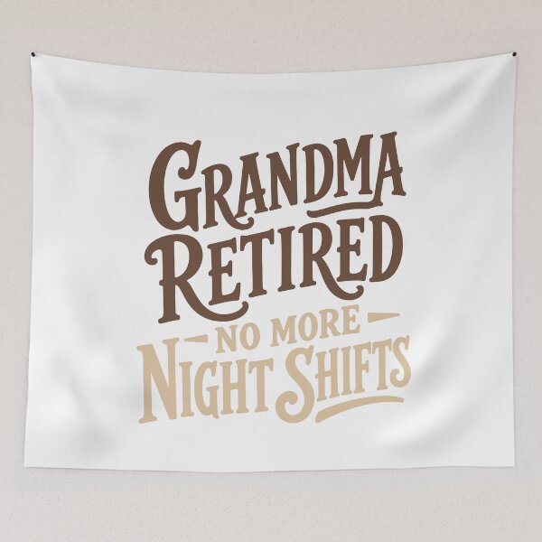 Item preview, Grandma Retired — No More Night Shifts — Nurse Retirement Gift Grandma | RN Night Shift Mug designed and sold by KiwyStudio.