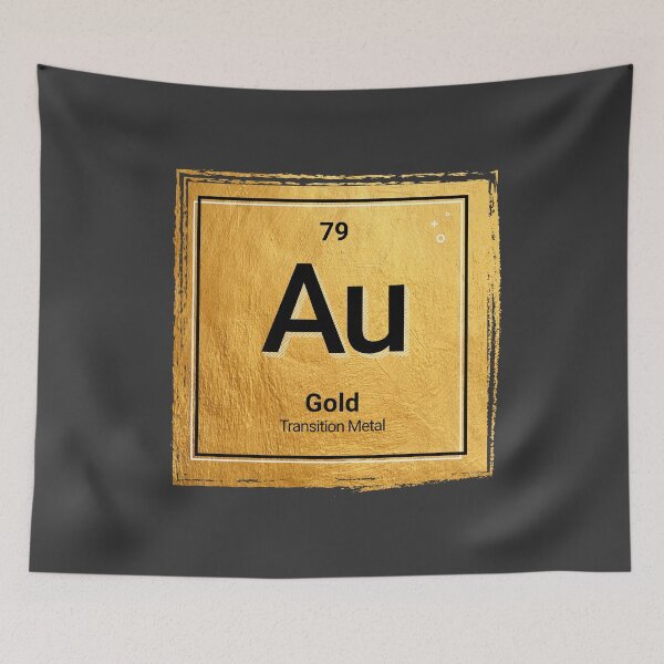Artikelvorschau, Gold, Element, Periodensystem, Wissenschaftsdesign entworfen und verkauft von Hakubiya.