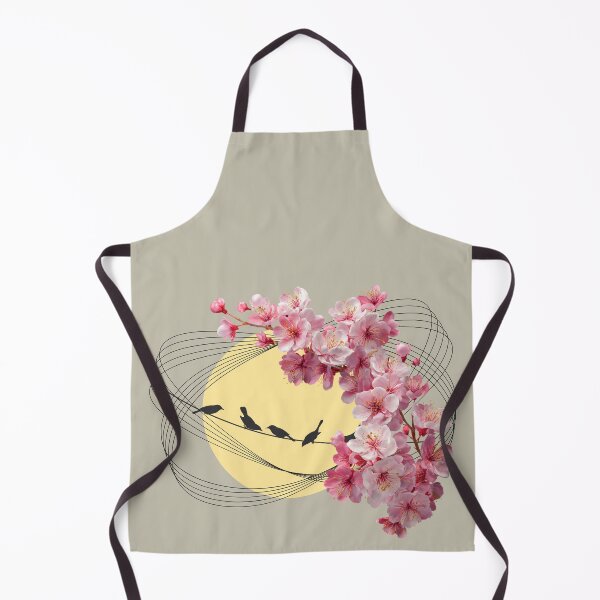 Artikelvorschau, Schwalben und Blumen vor der Sonne, innerhalb eines Kreises. Schwalben blühen. entworfen und verkauft von DSoriaDesign.