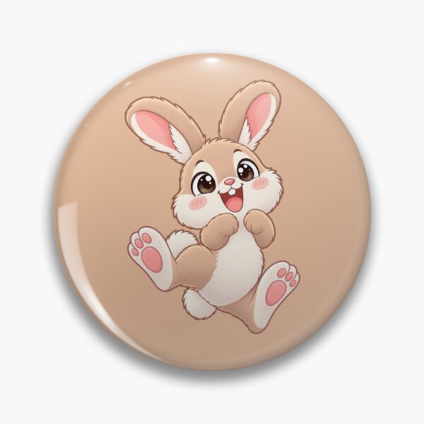 Item preview, Cute Happy Bunny with Big Ears and Pink Paws designed and sold by zan-mf.