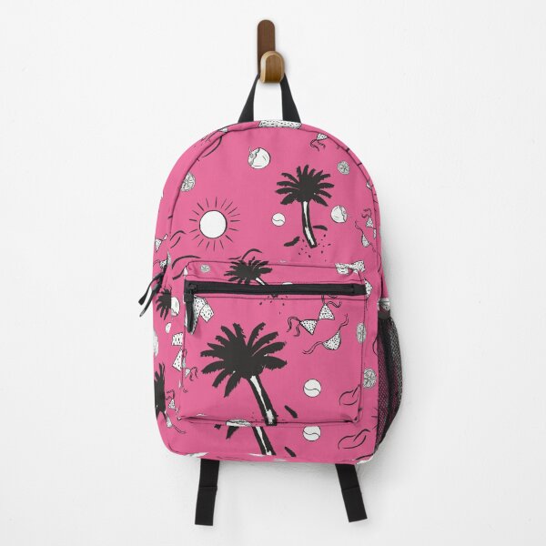 Item preview, Retro Summer Beach Pattern Pink Background  designed and sold by altastudio.