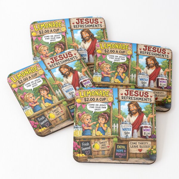 Item preview, Jesus And The Lemonade Stand designed and sold by DazzleKitty.