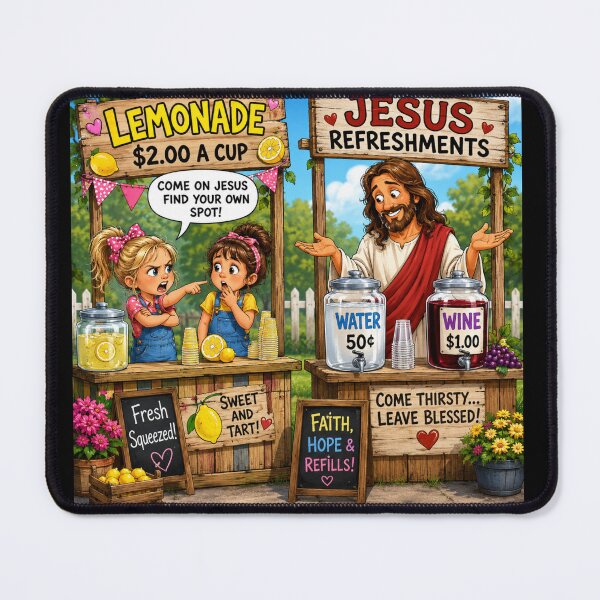 Item preview, Jesus And The Lemonade Stand designed and sold by DK Rocket.