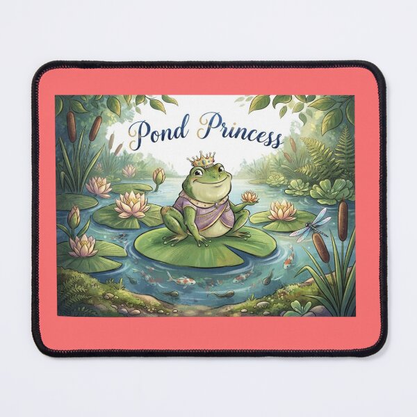 Item preview, Pond princess on lilly pad designed and sold by 1guy1girl.