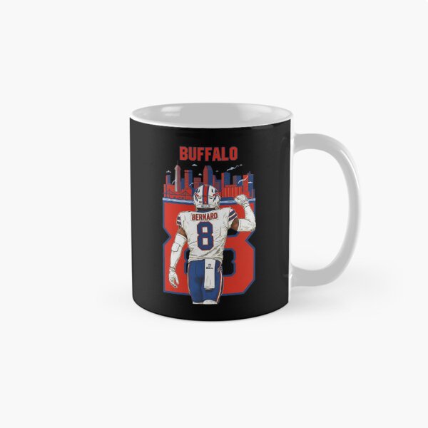 Item preview, Buffalo Bernard 8 Football Linebacker Defense City Skyline designed and sold by RaineeMcDaniel.