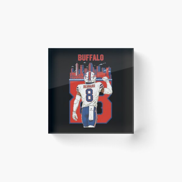 Item preview, Buffalo Bernard 8 Football Linebacker Defense City Skyline designed and sold by RaineeMcDaniel.